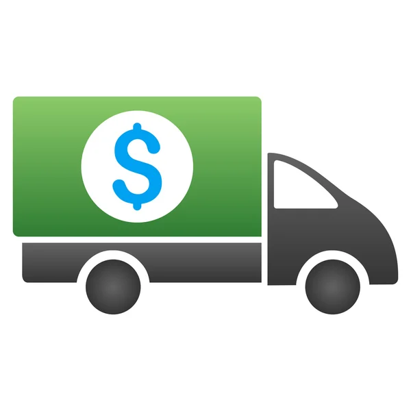 Money Shipment Gradient Glyph Icon — Stock Photo, Image