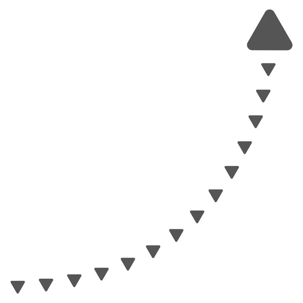 Kropkowane wzrostu linii płaskiej glifów Symbol — Zdjęcie stockowe