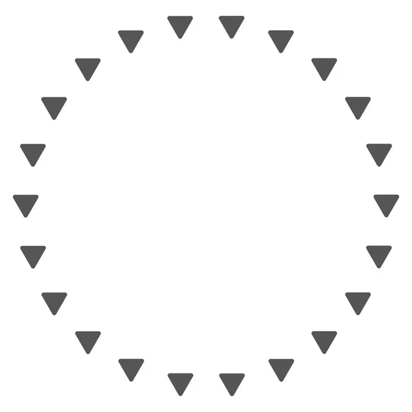 Dotted Circle Flat Glyph Symbol — Stock Photo, Image