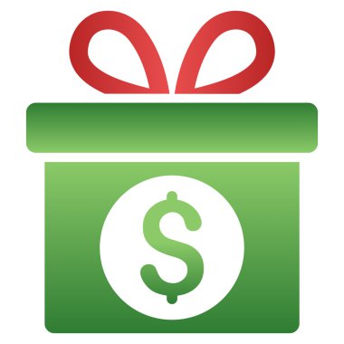 Para Ödülü Gradyan Vektör Simgesi