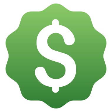 Fiyat damga degrade vektör simgesi