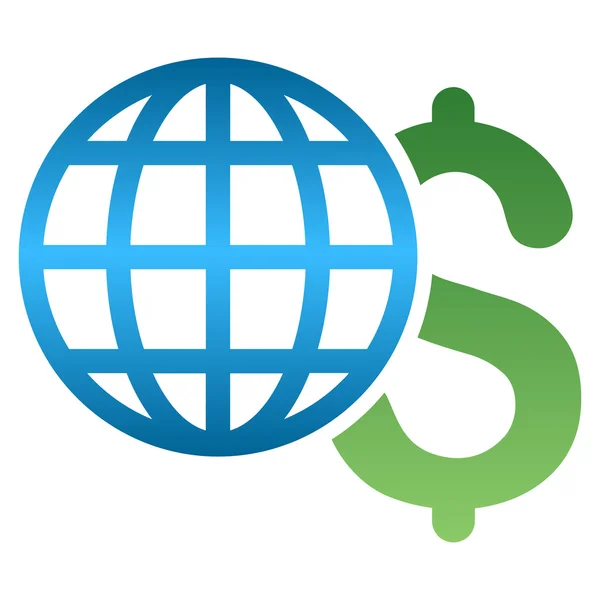 Глобальная векторная икона бизнес-градиента — стоковый вектор