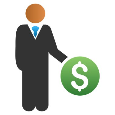 Yatırımcı degrade glif simgesi