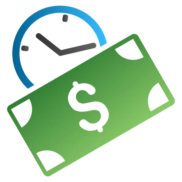 Icono de glifo de gradiente de pago recurrente — Foto de Stock