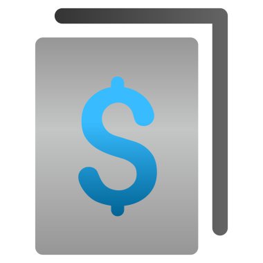 Belge degrade glif simgesi bankacılık