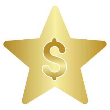 İş sınıfı yıldız degrade glif simgesi