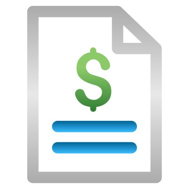 Fatura degrade vektör simgesi