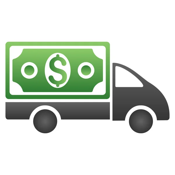 Cash Delivery Gradient Glyph Icon — Stock Photo, Image