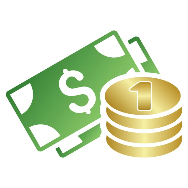 Ícone de glifo gradiente de dinheiro — Fotografia de Stock