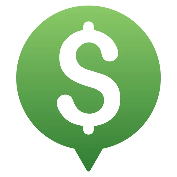 Ikona přechodu glyf ukazatele peníze — Stock fotografie