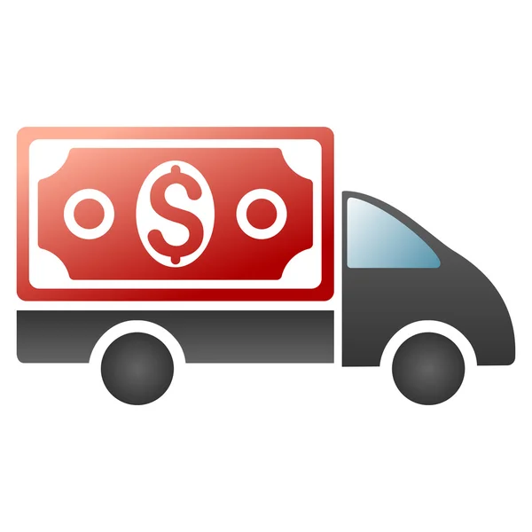 Tax Collector Car Gradient Glyph Icon — Stock Photo, Image