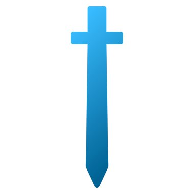 Sembolik kılıç degrade glif simgesi