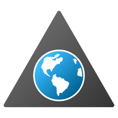 Terra üçgen degrade glif simgesini