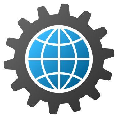 Genel seçenekleri degrade glif simgesi