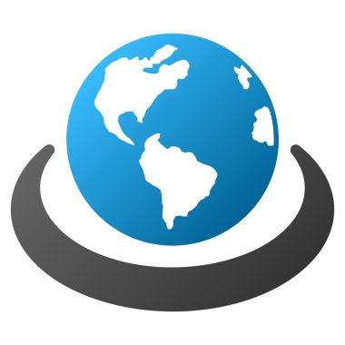 Uluslararası ağ degrade glif simgesini