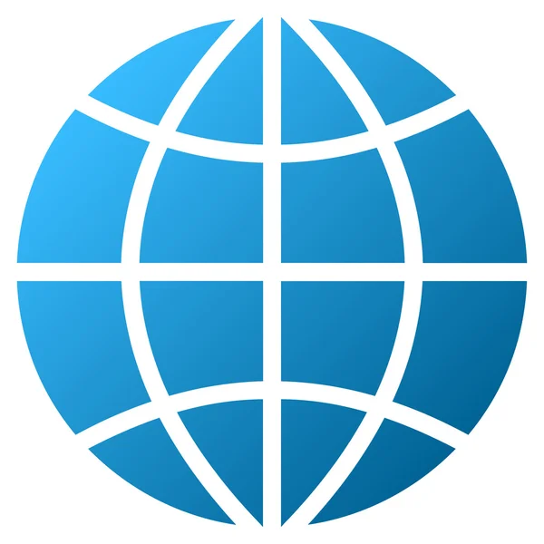 Planeten Globus Gradient Glyphen-Symbol — Stockfoto