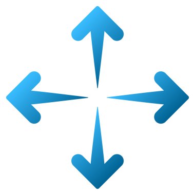 Okları Genişlet Gradyan Vektör Simgesi