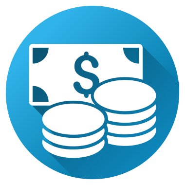 Nakit degrade glif simgesi yuvarlak