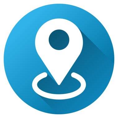 Degrade yuvarlak glif simgesi hedefleme Geo