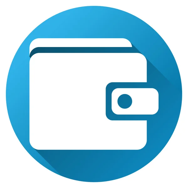 M-cüzdan degrade glif simgesi yuvarlak — Stok fotoğraf