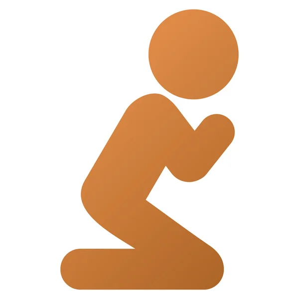 Градиентская икона "Детская молитва" — стоковое фото
