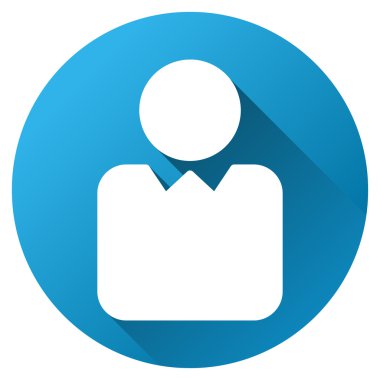 İstemci Gradyan Yuvarlak Vektör Simgesi