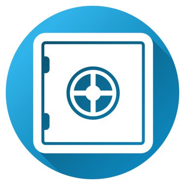 Güvenli Degrade Yuvarlak Vektör Simgesi