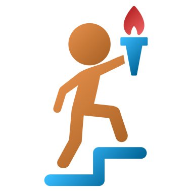 Çocuk Lideri Gradyan Vektör Simgesi