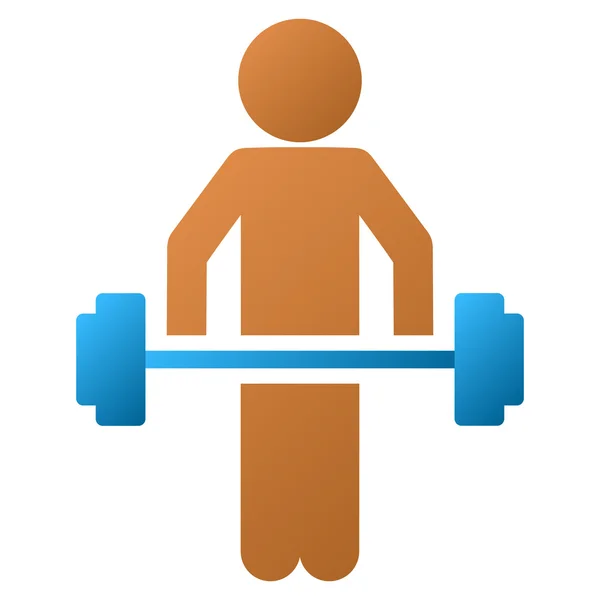 Onderliggend Power Lifting verloop vector pictogram — Stockvector