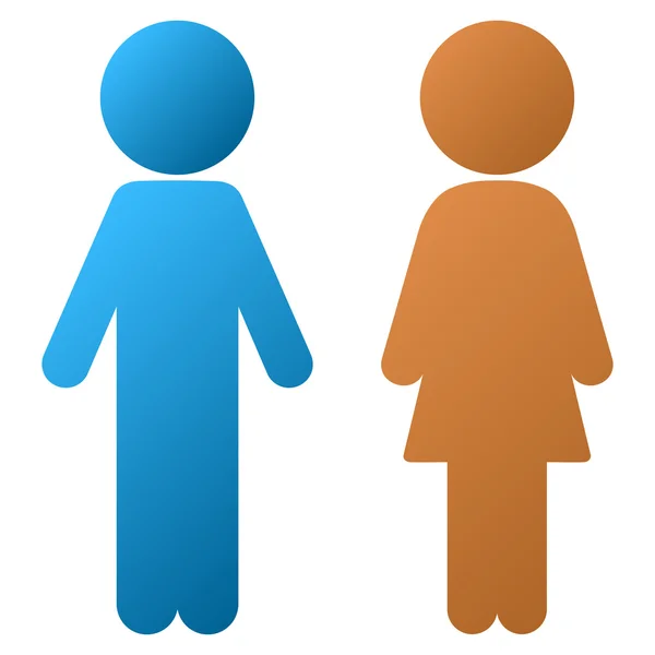 Children Couple Gradient Glyph Icon — Stock Photo, Image