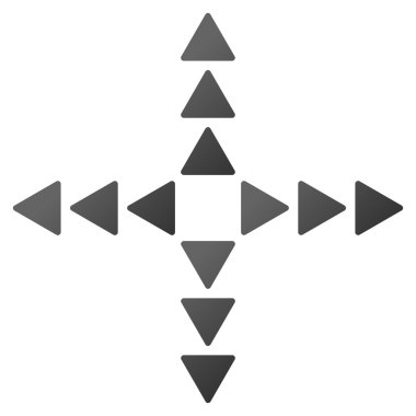 Dış Yön Gradyan Vektör Simgesi