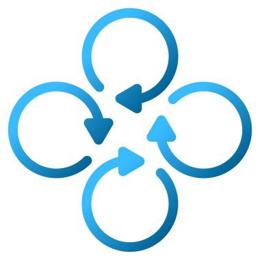 Döndürme Gradyan Vektör Simgesi