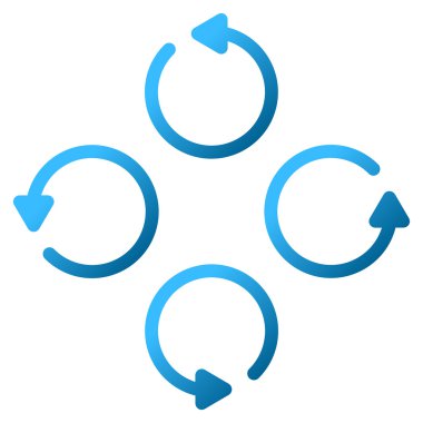 Döndürme Gradyan Vektör Simgesi