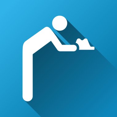 Hizmetçi degrade kare simgesi