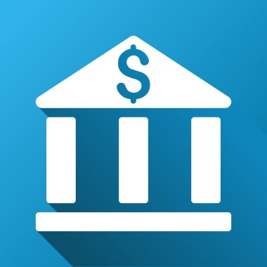 Banka Binası degrade kare simgesi