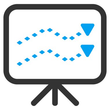 Noktalı eğilimleri kurulu Raster araç çubuğu simgesi
