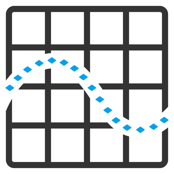 Retted Function Chart Raster Toolbar Icon — стоковое фото