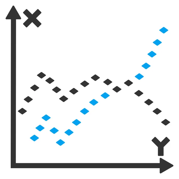 Retted Functions Plot Raster Toolbar Icon — стоковое фото