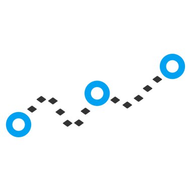 Noktalı grafik vektör araç çubuğu simgesi