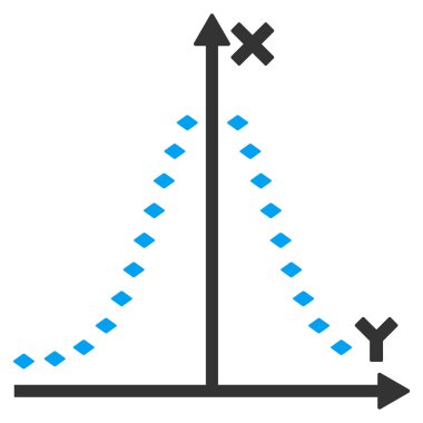 Noktalı Gauss vektör araç çubuğu simgesi arsa