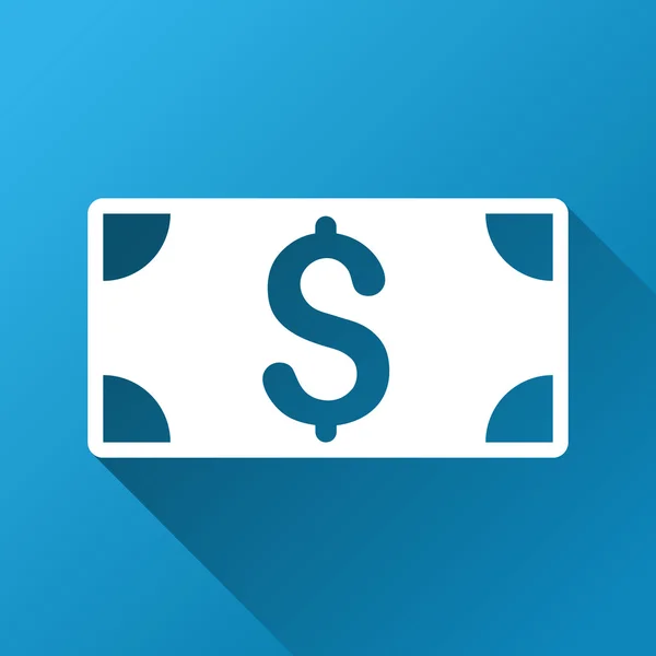 Bankbiljet verloop vierkant pictogram — Stockvector