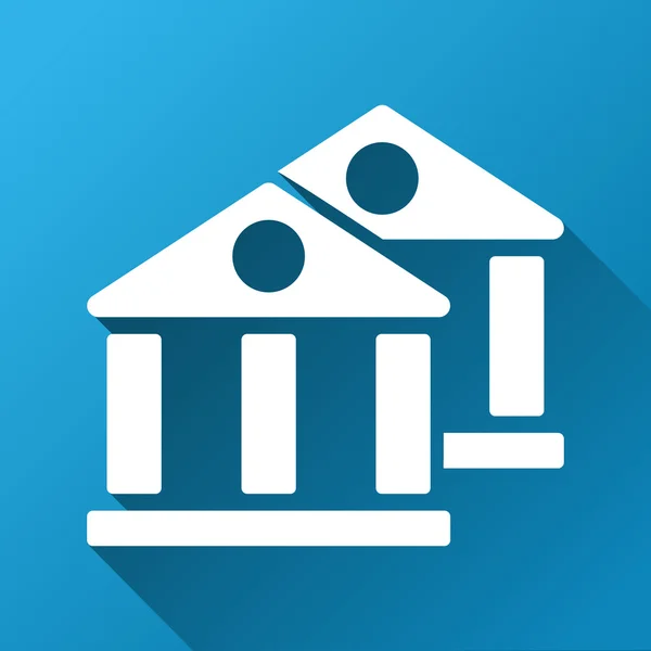 Bankerna Gradient Square ikon — Stock vektor
