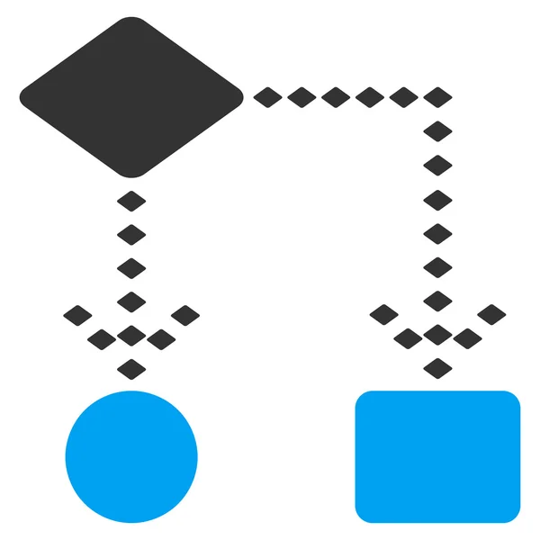 Schéma d'algorithme Icône de barre d'outils vectorielle — Image vectorielle