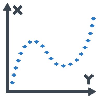 Noktalı işlevi grafik glif araç çubuğu simgesi
