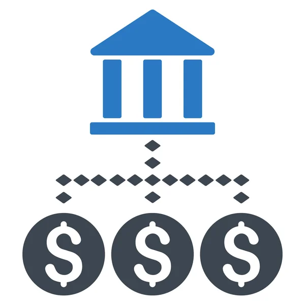 Symbolleiste für Bankstruktur — Stockfoto