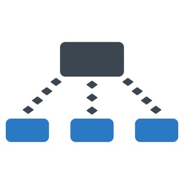 Noktalı düzeni vektör araç çubuğu simgesi