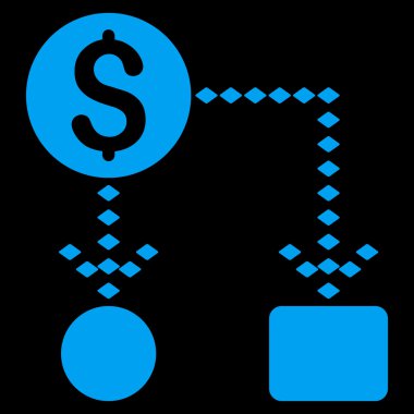 Nakit akışı düzeni vektör araç çubuğu simgesi