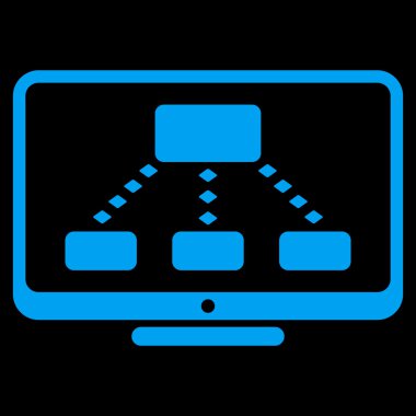 Hiyerarşi izleme vektör araç çubuğu simgesi