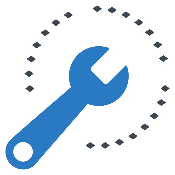 Configurar icono de barra de herramientas de vectores de diagrama — Vector de stock