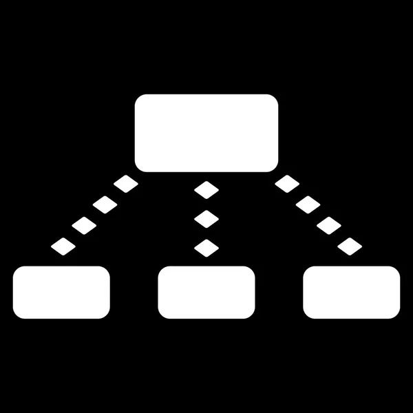 Gepunktetes Schema-Vektorsymbol in der Symbolleiste — Stockvektor